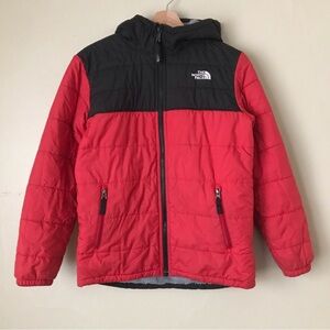 Kids Reversible Northface Puffer Winter Coat - Size